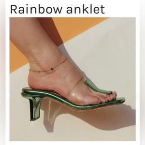 NIB Luiny Rainbow Anklet